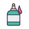 Glue, drop, bottle, stationery glue  fully editable vector icon