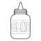 Glue icon, outline style