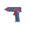 Glue pistol icon, flat style