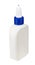 Glue. plastic white bottle isolated on a white