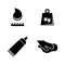 Glue. Simple Related Vector Icons
