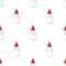 Glue Tube Bottle Flat Icon Seamless Pattern