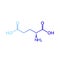 Glutamic acid on white