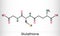 Glutathione, GSH, C10H17N3O6S molecule. It is an important antioxidant in plants, animals and some bacteria. Structural chemical