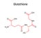 Glutathione structural formula of molecular structure