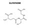 Glutathione structural formula of molecular structure