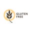 Gluten free icon for label for products - ear of wheat