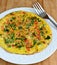 Gluten free kale omelette