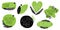 Gluten free, organic, love bio, eco icons