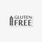 Gluten Free Sign sticker, simple vector icon