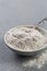 Glutenfree buckwheat flour for baking in the bowl