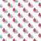 Glycemia vector Sugar in Red Blood Drop colored seamless pattern