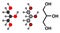 Glycerol (glycerin) molecule. Produced from fat and oil triglycerides. Used as sweetener, solvent and preservative in food and