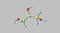 Glycerol molecular structure isolated on grey