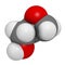 Glycidol molecule. 3D rendering. Atoms are represented as spheres with conventional color coding: hydrogen (white), carbon (grey