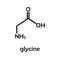 Glycine chemical formula