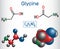 Glycine Gly or G, is the amino acid. Structural chemical form