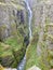 Glymur waterfall, second highest waterfall of Iceland.