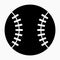 Glyph beautiful Baseball ball vector icon