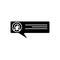 Glyph speech icon. Chat symbol. Dialogue, chatting, communication