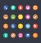 Glyphs Colored Vector Icons 27