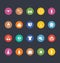 Glyphs Colored Vector Icons 42