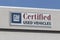 GM Certified Used Vehicles sign. With current supply issues, GM and its divisions are relying on used car sales