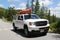 GMC truck loaded with kayak in Acadia National Park