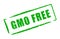 Gmo free green stamp