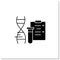 GMO test glyph icon