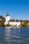 Gmunden castle on lake, Austria