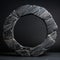 Gneiss Stone Minimalistic Round Picture Frame.