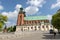 Gniezno, Wielkopolskie / Poland - May, 8, 2019: Cathedral in Gniezno. A historic church in an old city in Central Europe