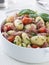 Gnocchi with a Bacon Tomato and Basil Dressing