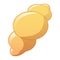 Gnocchi pasta icon, cartoon style