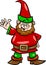 Gnome or dwarf cartoon illustration