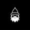 Gnome - minimalist and flat logo - vector illustration