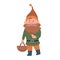 Gnome with mushroom