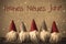 Gnomes, Snowflakes, Frohes Neues Jarh Means Happy New Year