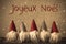 Gnomes, Snowflakes, Joyeux Noel Means Merry Christmas