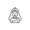 Gnostic, Hindu God icon. Simple line, outline vector religion icons for ui and ux, website or mobile application