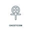 Gnosticism icon. Simple element from religion collection. Creative Gnosticism icon for web design, templates