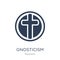 Gnosticism icon. Trendy flat vector Gnosticism icon on white background from Religion collection