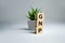 GNP Gross National Product sign on colorful wooden cubes, business concept