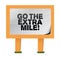 Go the extra mile wood sign illustration