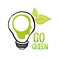 Go green bulb human head ecology