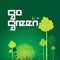 Go green concept background
