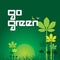 Go green concept background