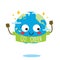 Go Green Cute Planet Mascot