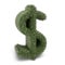 Go green Dollar sign on white